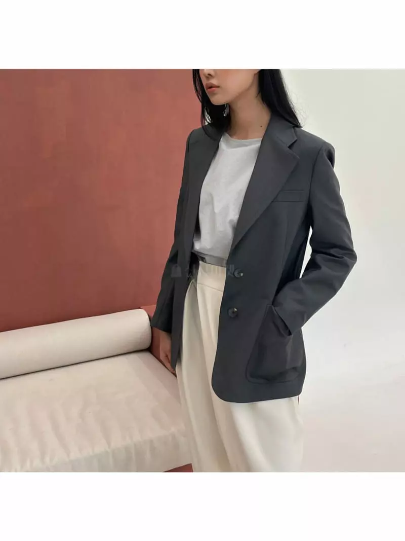 Waterbar - Korean Women Fashion - #momslook - Kady Two Button Jacket - 2