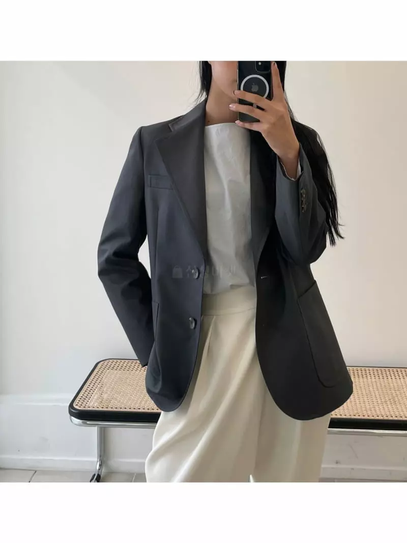 Waterbar - Korean Women Fashion - #momslook - Kady Two Button Jacket - 3