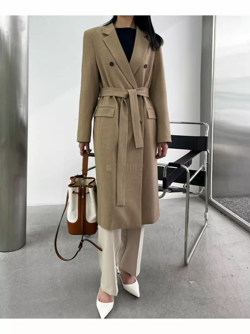 Waterbar - Korean Women Fashion - #romanticstyle - Pepper Long Coat - 2