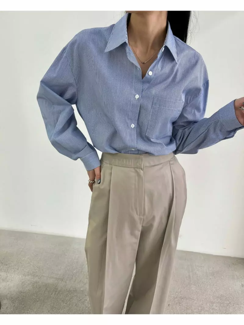 Waterbar - Korean Women Fashion - #thelittlethings - Mali Stripe Shirt