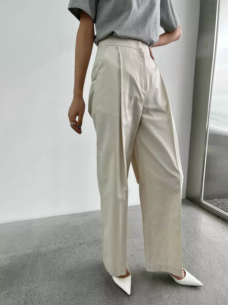 Waterbar - Korean Women Fashion - #thelittlethings - List Wide Pants - 3