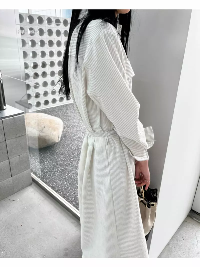 Waterbar - Korean Women Fashion - #vintageinspired - Story Shirt One-piece - 2