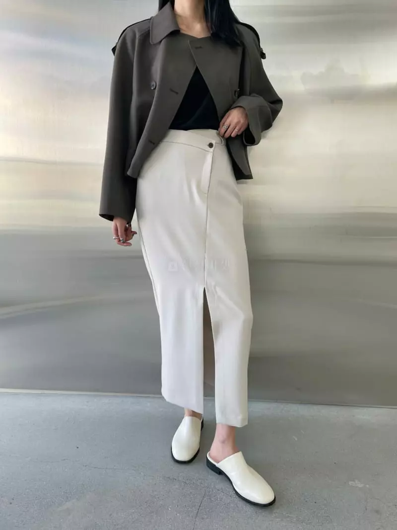 Waterbar - Korean Women Fashion - #womensfashion - Wave Unbalance Skirt - 2