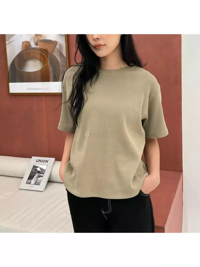 Waterbar - Korean Women Fashion - #womensfashion - Cos Waffle Tee - 3