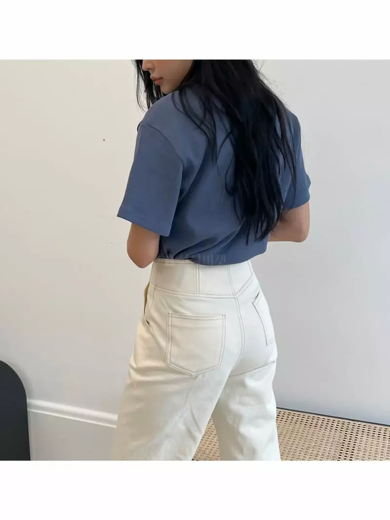 Waterbar - Korean Women Fashion - #womensfashion - Zaba Straight Pants - 2
