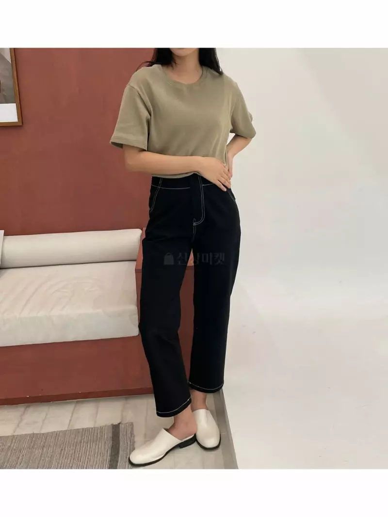 Waterbar - Korean Women Fashion - #momslook - Zaba Straight Pants - 4