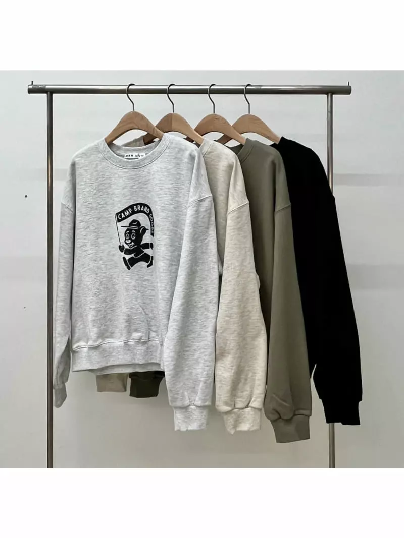 Waterbar - Korean Women Fashion - #womensfashion - Bear Print Sweatshirt - 3