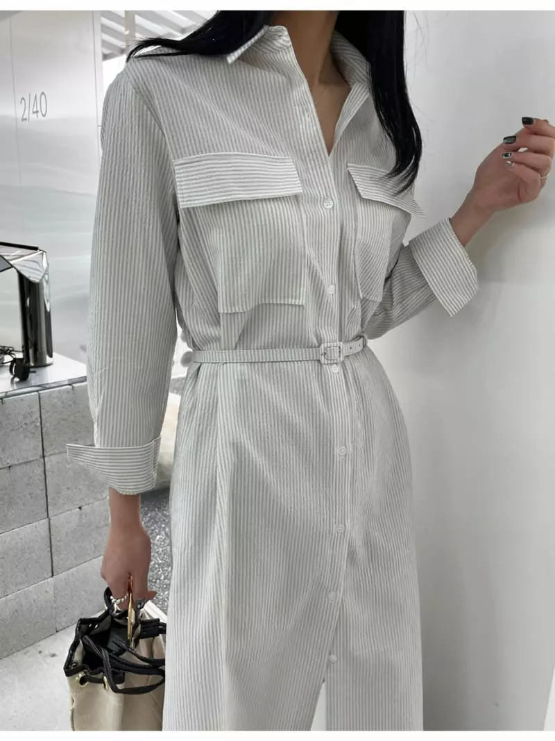 Waterbar - Korean Women Fashion - #womensfashion - Story Shirt One-piece
