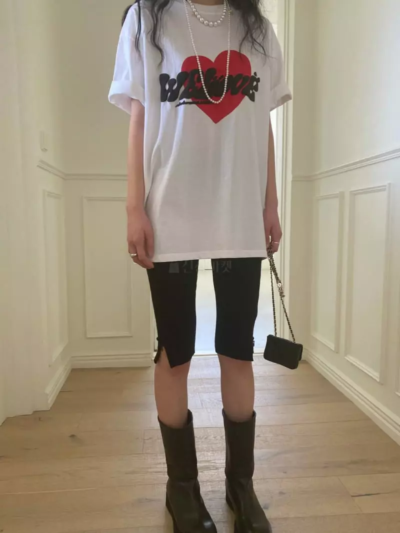 We Are - Korean Women Fashion - #momslook - Love Tee - 3