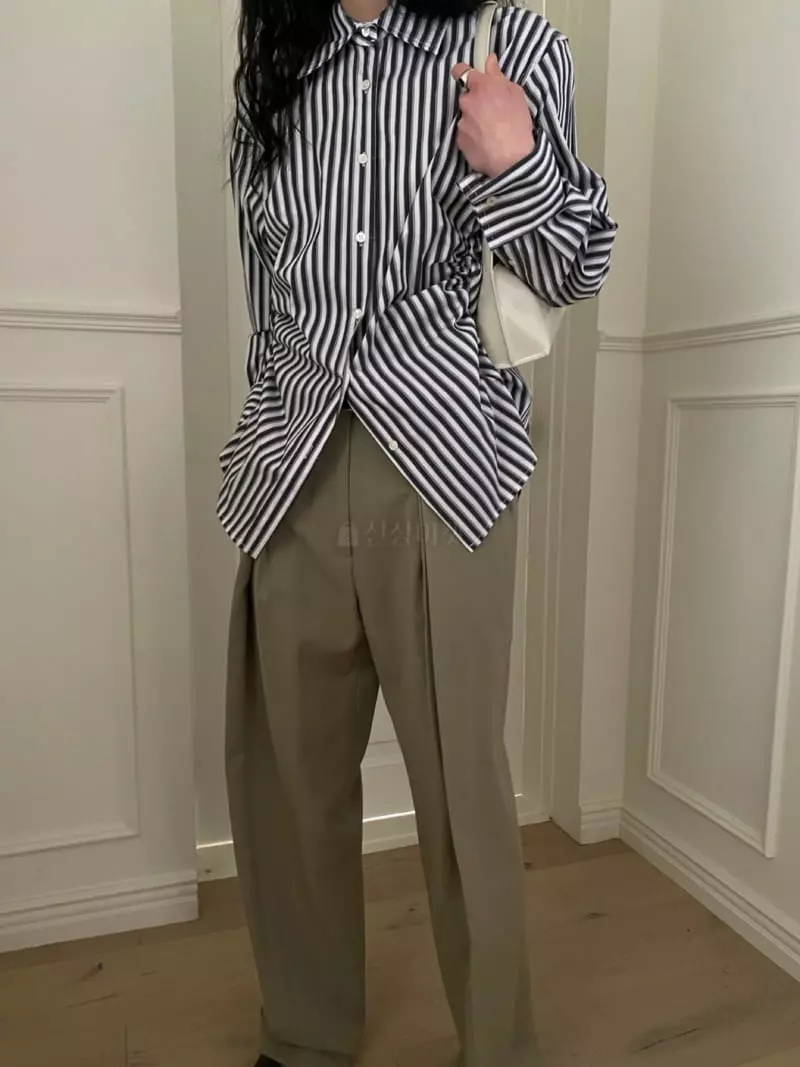 We Are - Korean Women Fashion - #pursuepretty - Shirring Shirt - 2