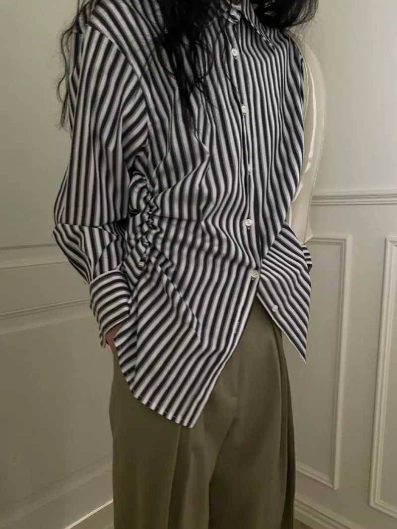 We Are - Korean Women Fashion - #restrostyle - Shirring Shirt - 3