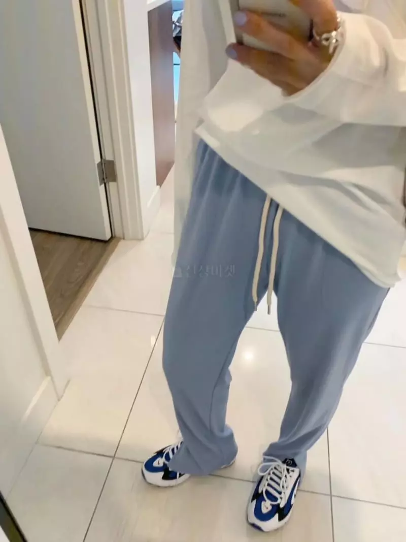 We Are - Korean Women Fashion - #romanticstyle - Rib Open Pants - 4