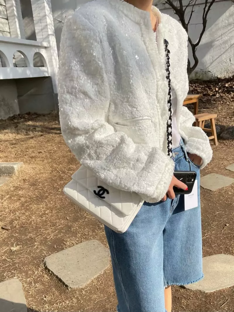 We Are - Korean Women Fashion - #thelittlethings - Spangle Tweed Jacket