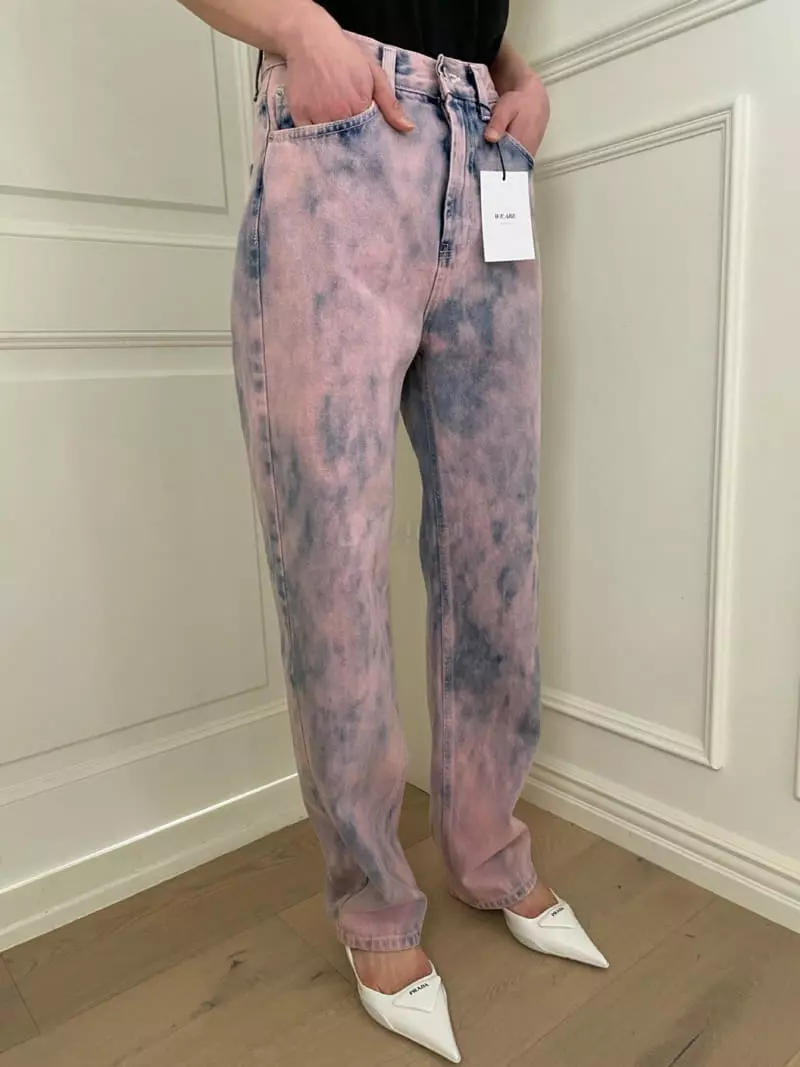 We Are - Korean Women Fashion - #womensfashion - Cloud Dying Pants - 3