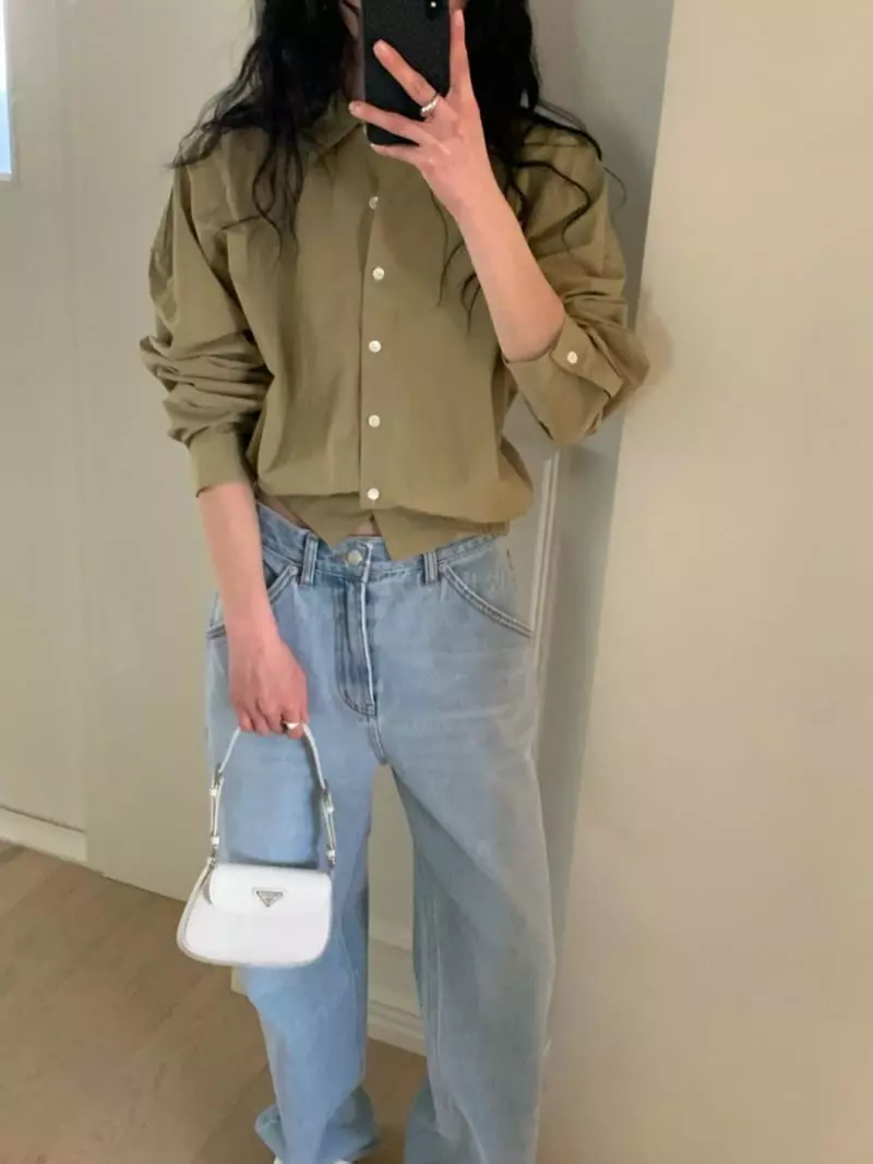 We Are - Korean Women Fashion - #momslook - Step Banding Blouse - 4