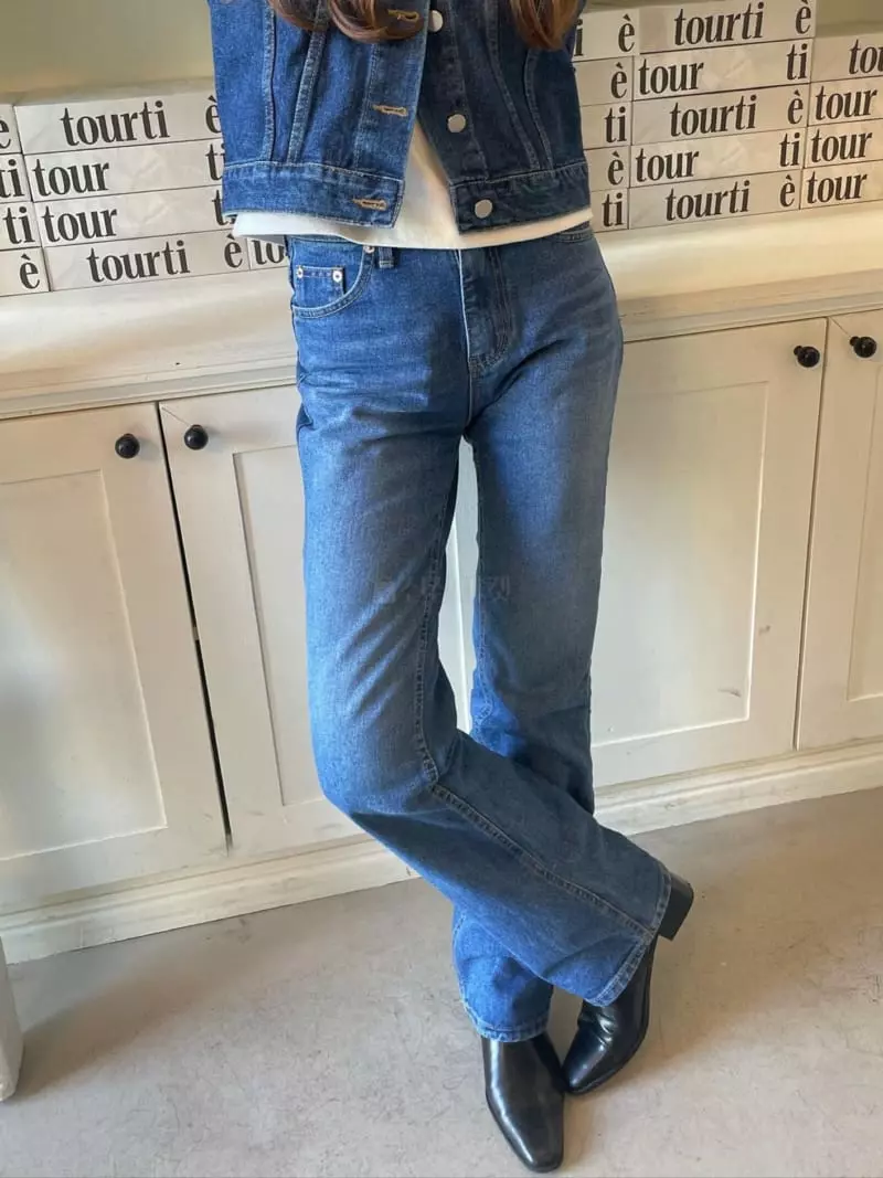 Well Row - Korean Women Fashion - #momslook - Low Bootcut Jeans