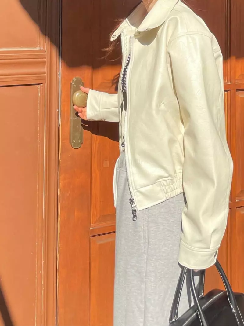 Well Row - Korean Women Fashion - #thelittlethings - Collar Blouson Jacket - 4