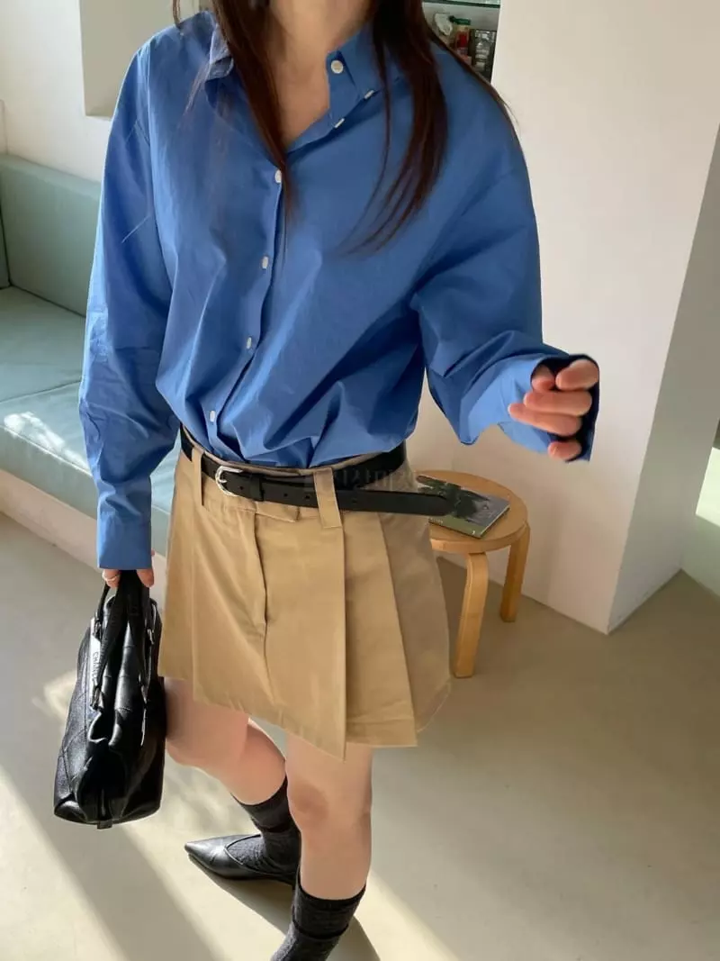 Well Row - Korean Women Fashion - #momslook - Low Pleats Mini Skirt - 2
