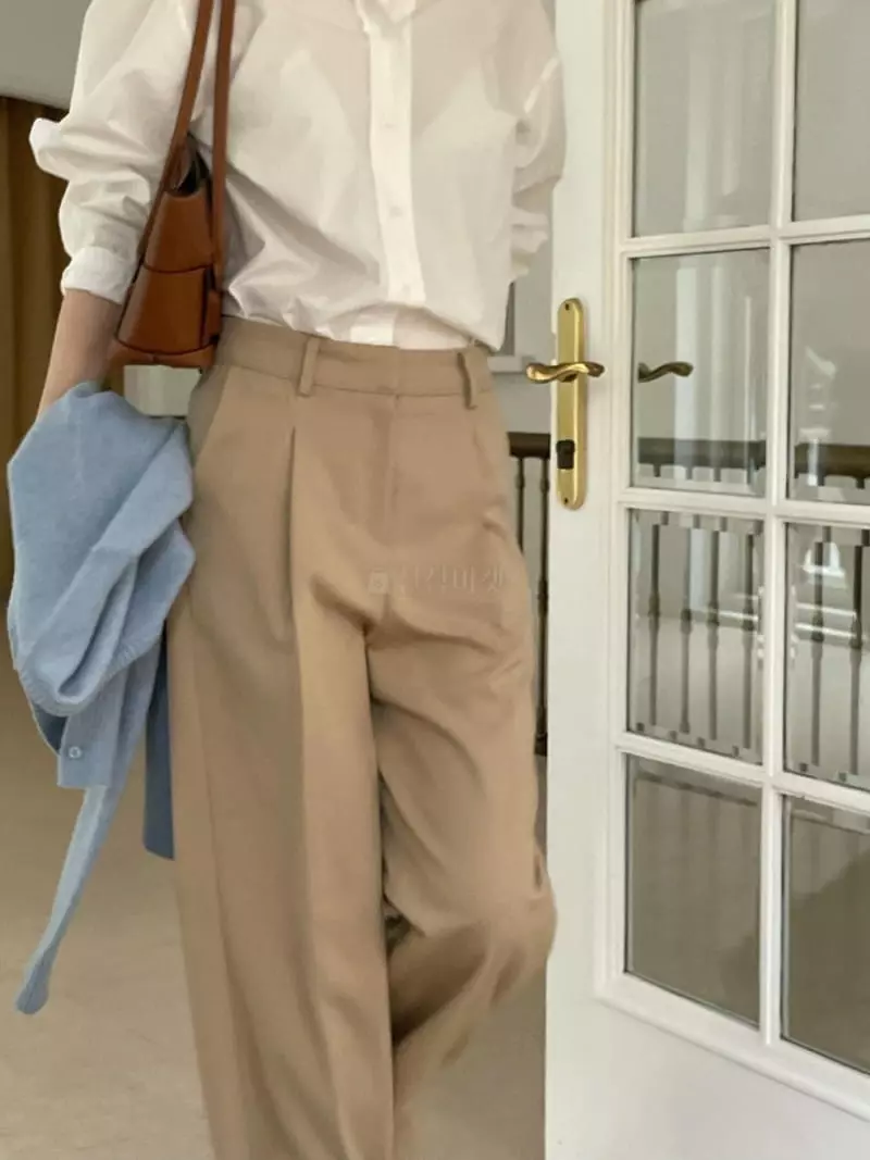 Well Row - Korean Women Fashion - #momslook - One-Turtle Low Pants
