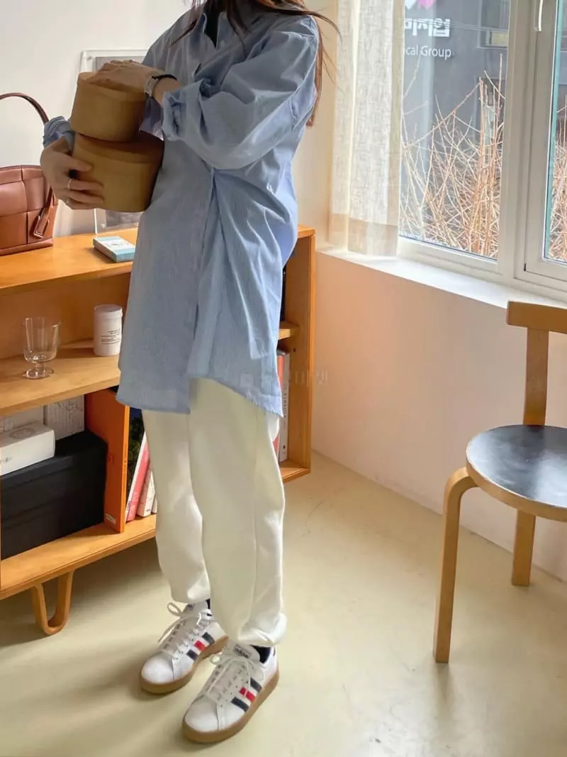 Well Row - Korean Women Fashion - #momslook - Coloring Two Way Wrap Shirt