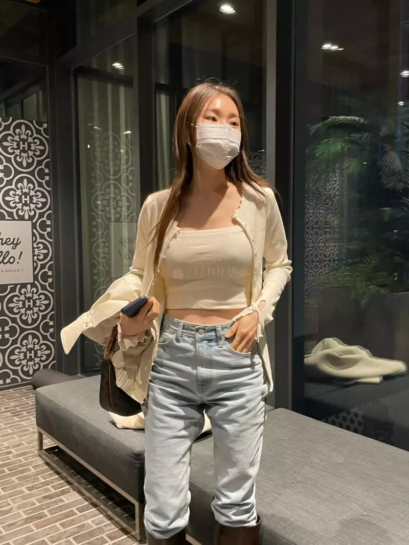 Well Row - Korean Women Fashion - #pursuepretty - Wave Long Cardigan Set - 3