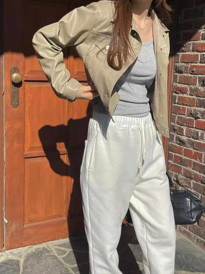 Well Row - Korean Women Fashion - #romanticstyle - Leather Trucker Jacket - 4
