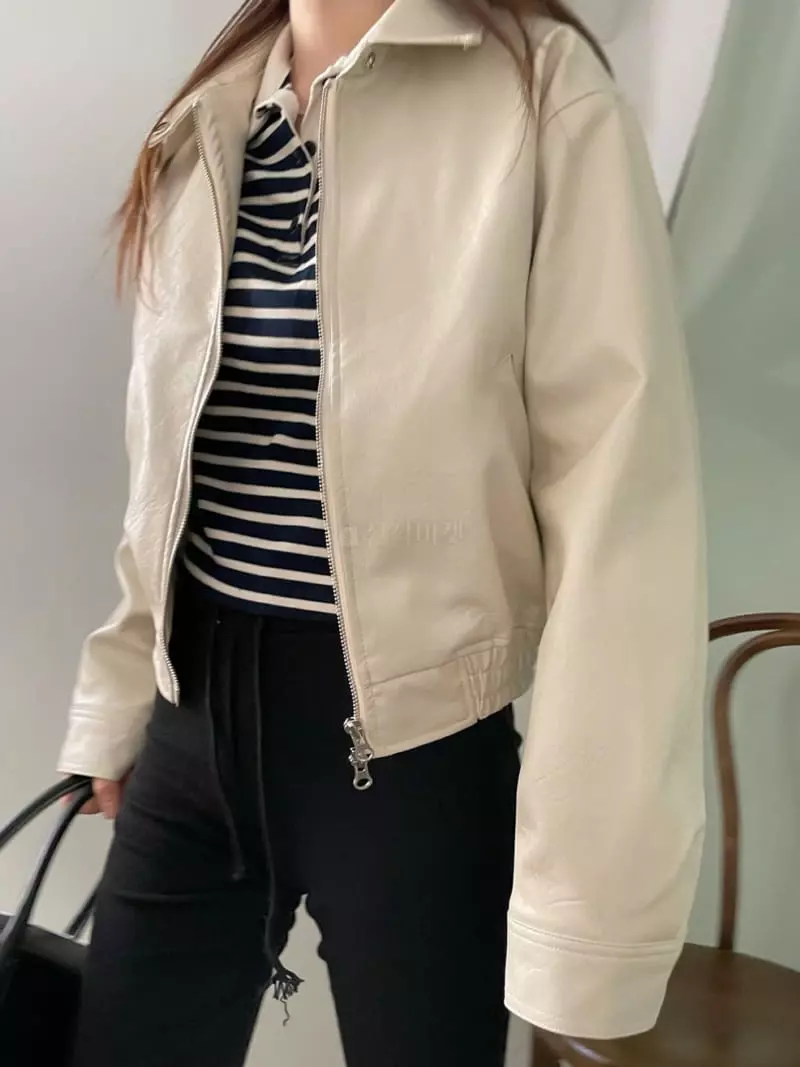 Well Row - Korean Women Fashion - #shopsmall - Collar Blouson Jacket