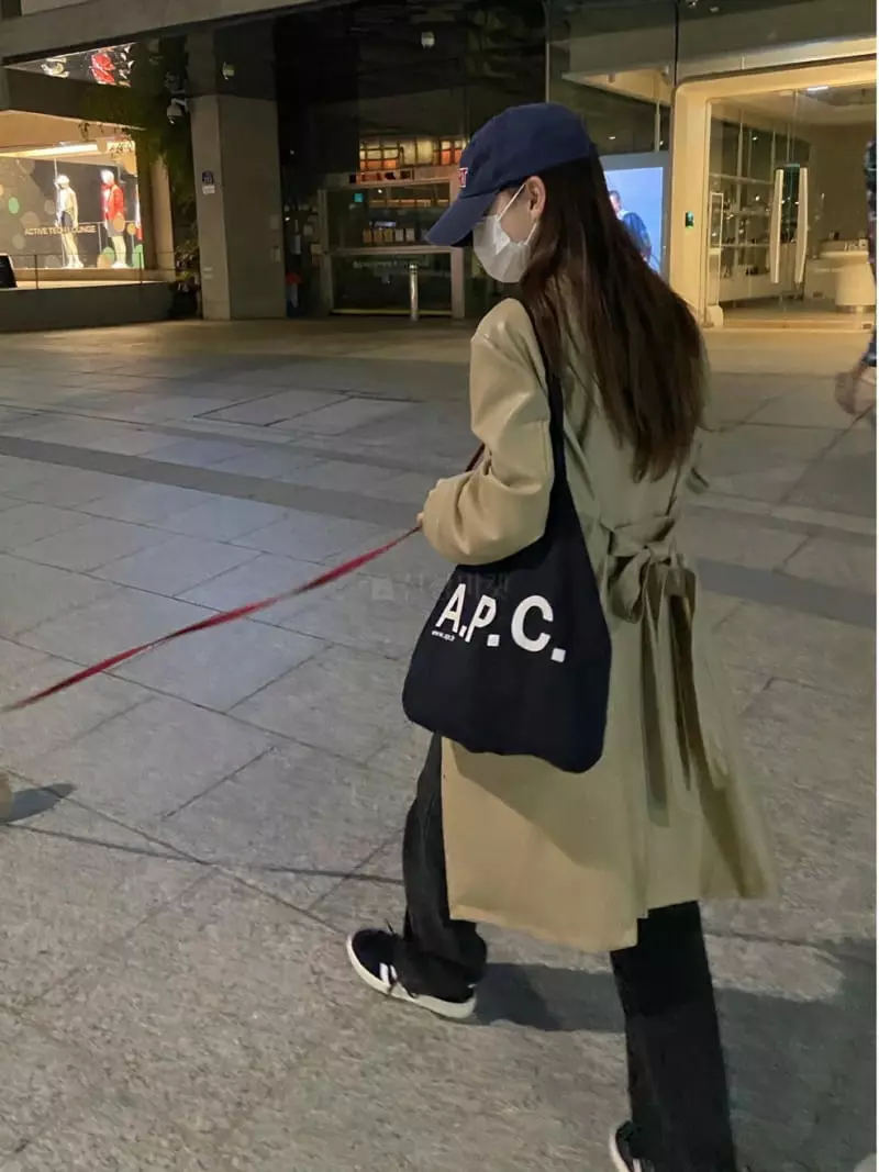 Well Row - Korean Women Fashion - #vintageinspired - Leather Belt Long Jacket - 4