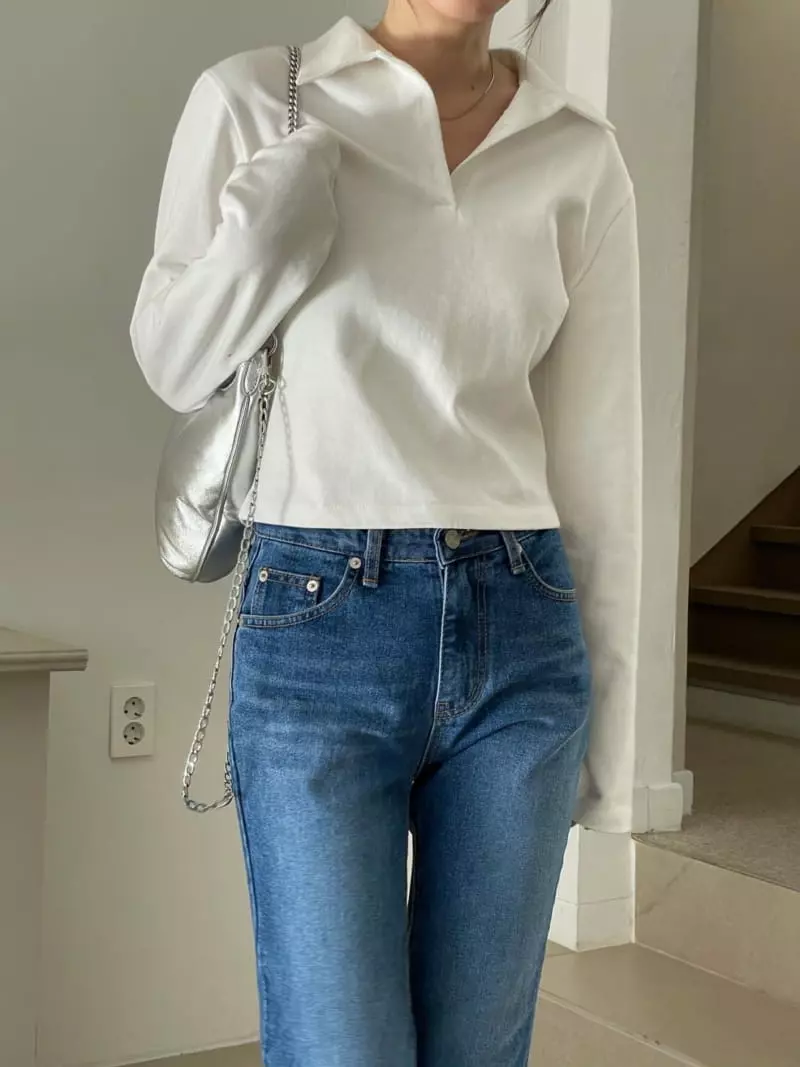 Well Row - Korean Women Fashion - #momslook - Low Bootcut Jeans - 4