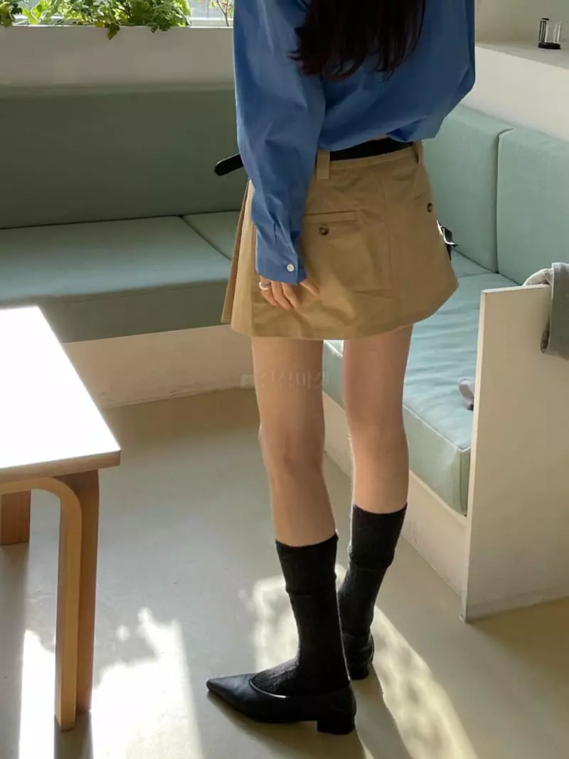 Well Row - Korean Women Fashion - #womensfashion - Low Pleats Mini Skirt