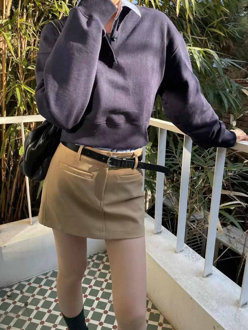 Well Row - Korean Women Fashion - #momslook - Low Mini Skirt - 4