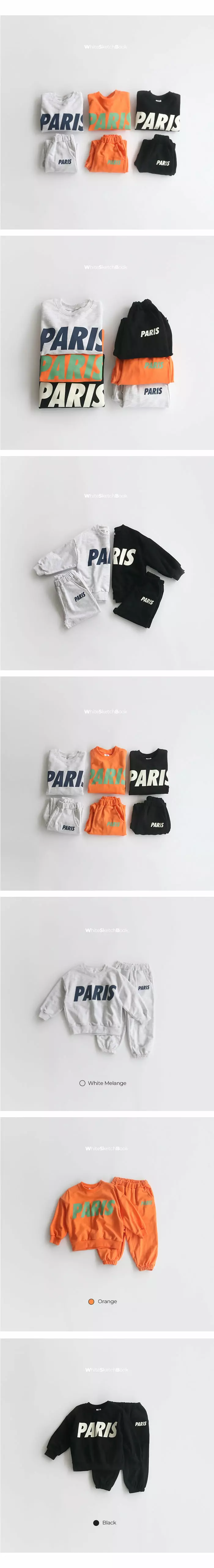 Whitesketchbook - Korean Children Fashion - #childofig - Paris Top Bottom Set - 3