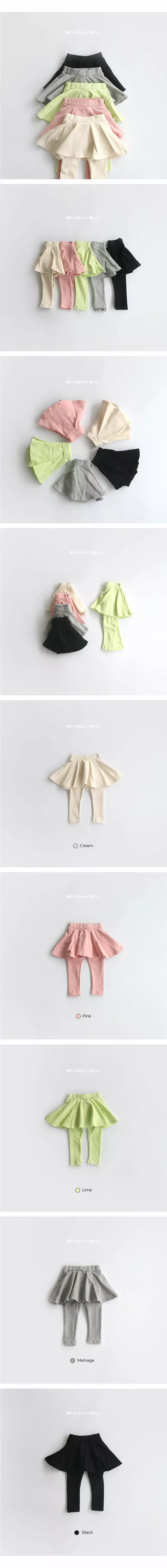 Whitesketchbook - Korean Children Fashion - #childrensboutique - Aspring Skirt Leggings - 3