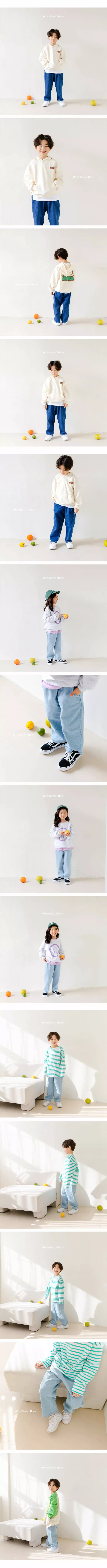 Whitesketchbook - Korean Children Fashion - #discoveringself - Denim Baggy PANts - 2