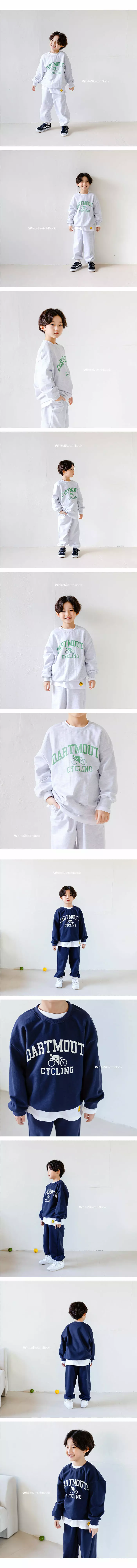 Whitesketchbook - Korean Children Fashion - #kidzfashiontrend - Cycle Top Bottom Set - 2