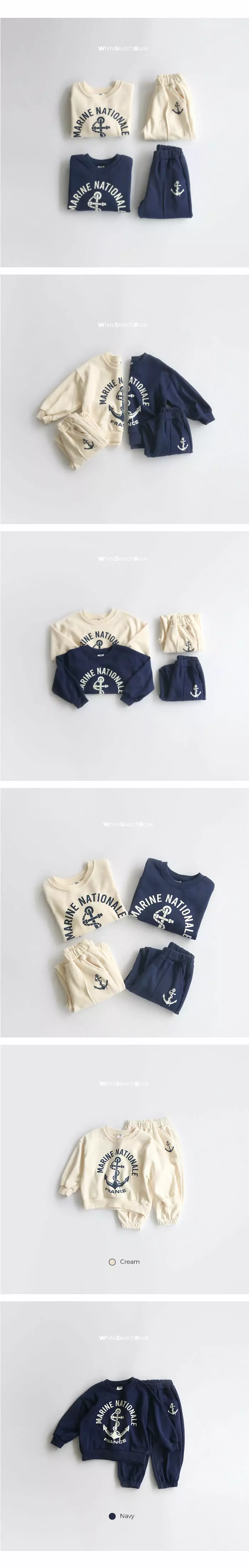 Whitesketchbook - Korean Children Fashion - #littlefashionista - Marnie Top Bottom Set - 3