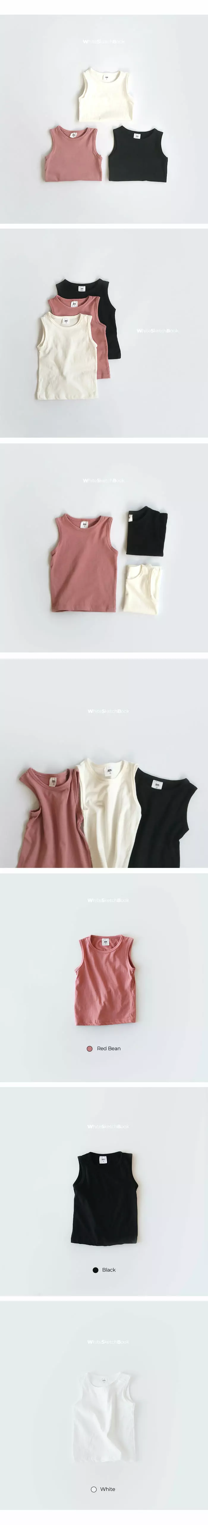 Whitesketchbook - Korean Children Fashion - #prettylittlegirls - Baisc Sleeveless - 3