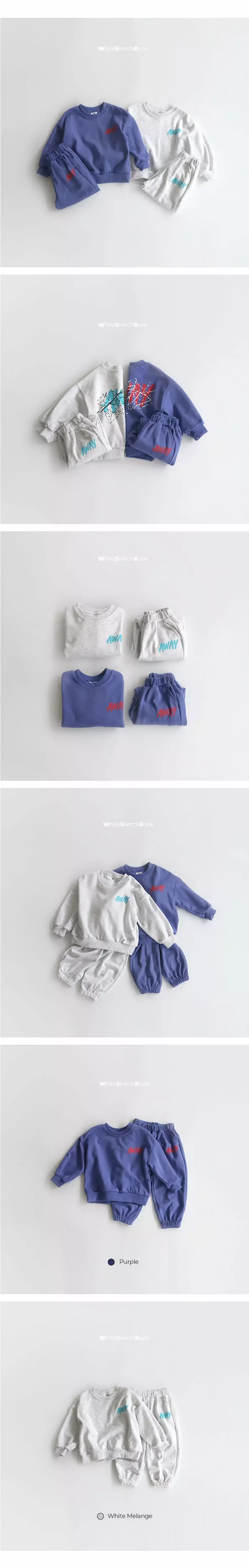 Whitesketchbook - Korean Children Fashion - #prettylittlegirls - Away Top Bottom Set - 3