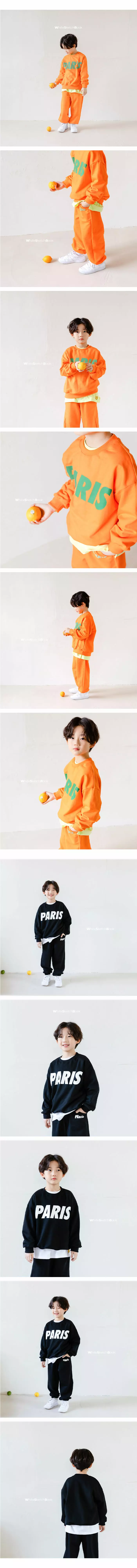 Whitesketchbook - Korean Children Fashion - #prettylittlegirls - Paris Top Bottom Set - 2