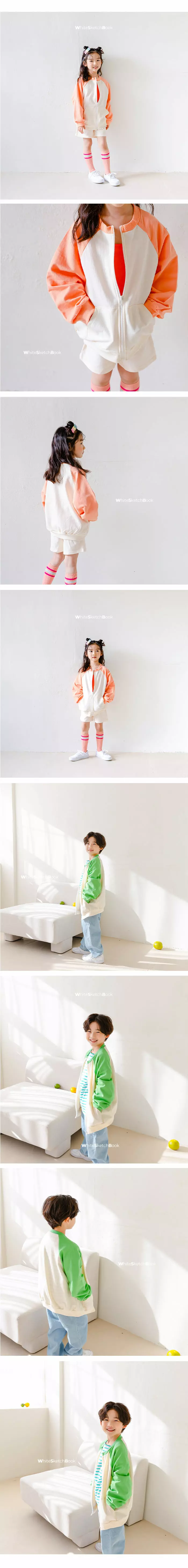 Whitesketchbook - Korean Children Fashion - #todddlerfashion - Round Zip-up - 2