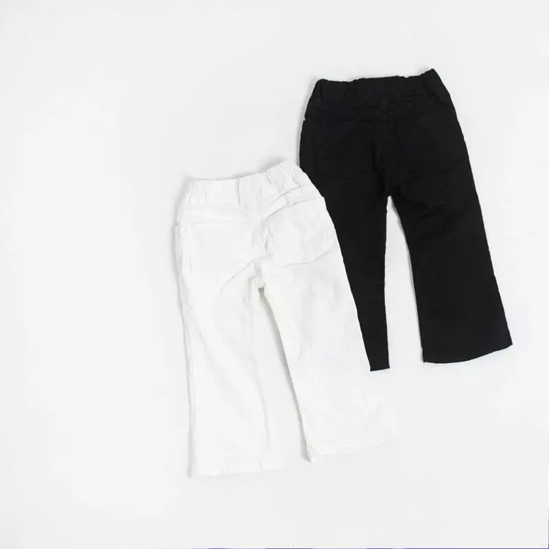 Witty Boy - Korean Children Fashion - #childofig - Jenny Bootscut Cotton Pants - 2