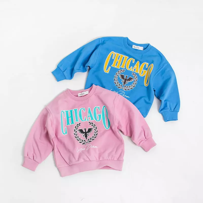 Witty Boy - Korean Children Fashion - #childofig - Chicago Sweatshirt