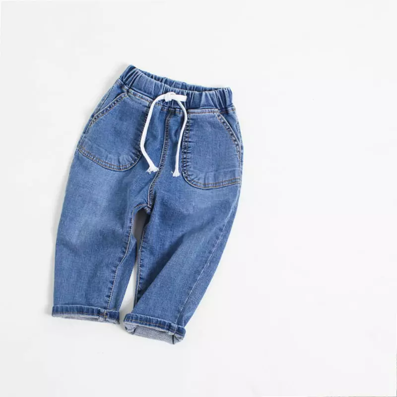 Witty Boy - Korean Children Fashion - #childofig - Round Pocket Jeans