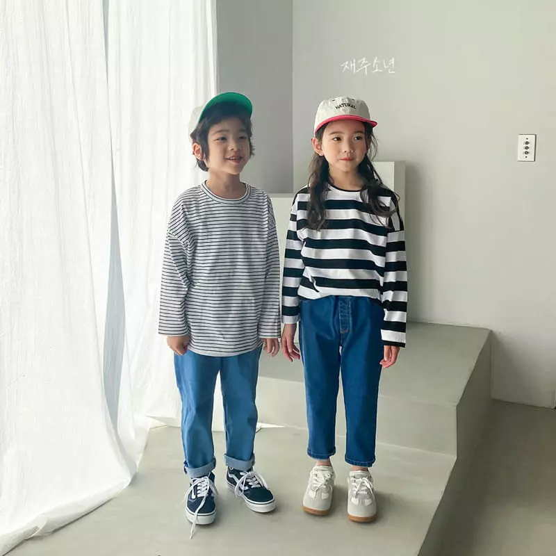 Witty Boy - Korean Children Fashion - #childrensboutique - Multi Stripes Tee - 8