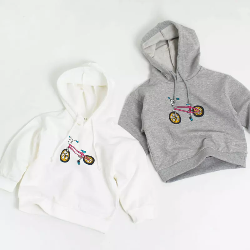 Witty Boy - Korean Children Fashion - #designkidswear - Bicycle Hoody