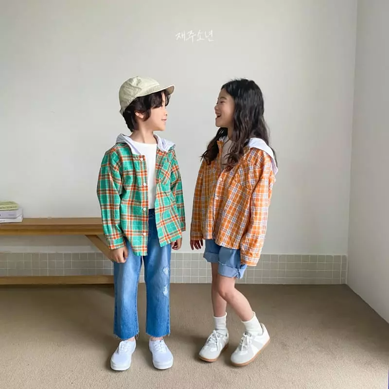 Witty Boy - Korean Children Fashion - #childrensboutique - Pom Pom Hoody Shirt - 4
