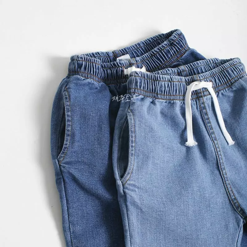 Witty Boy - Korean Children Fashion - #kidsshorts - Comfortable Jeans - 2