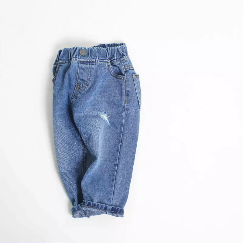 Witty Boy - Korean Children Fashion - #kidsshorts - Sweet Vintage Jeans - 2
