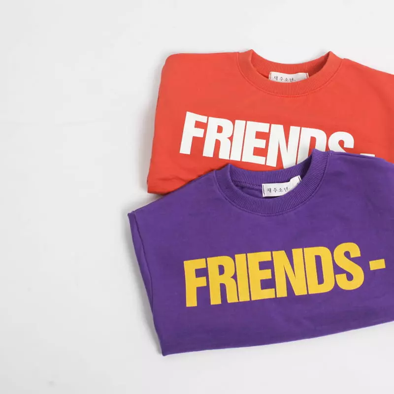 Witty Boy - Korean Children Fashion - #kidzfashiontrend - Friends Sweatshirt - 3