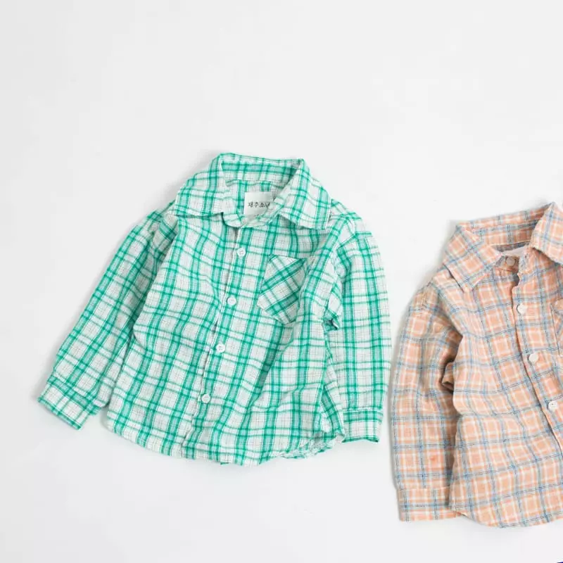 Witty Boy - Korean Children Fashion - #stylishchildhood - Jelly Check Shirt - 3